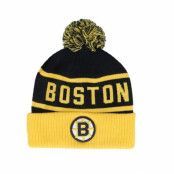 Fanatics - NHL Svart pom Beanie - Boston Bruins Beanie Black/Yellow Gold Pom @ Hatstore