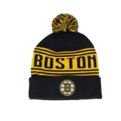 Fanatics - NHL Svart pom Beanie - Boston Bruins Black/Yellow Gold Pom @ Hatstore