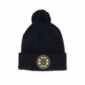 Fanatics - NHL Svart pom Beanie - Boston Bruins Core Beanie Knit Black Pom @ Hatstore