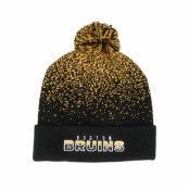 Fanatics - NHL Svart pom Beanie - Boston Bruins Iconic Gradiant Beanie Black/Gold Pom @ Hatstore