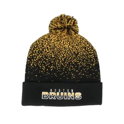 Fanatics - NHL Svart pom Beanie - Boston Bruins Iconic Gradiant Beanie Black/Gold Pom @ Hatstore