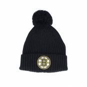 Fanatics - NHL Svart pom Beanie - Boston Bruins Value Core Beanie Black Pom @ Hatstore