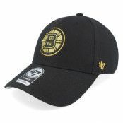 47 Brand - MLB Svart adjustable Keps - Boston Bruins Metallic Mvp Black Adjustable @ Hatstore