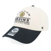 47 Brand - NHL Beige unconstructed Keps - Boston Bruins NHL 47 Clean Up Natural/Black Dad Cap @ Hatstore
