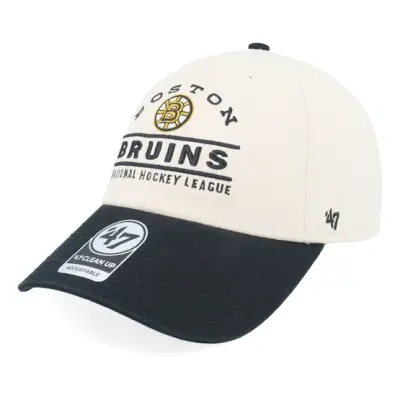 47 Brand - NHL Beige unconstructed Keps - Boston Bruins NHL 47 Clean Up Natural/Black Dad Cap @ Hatstore