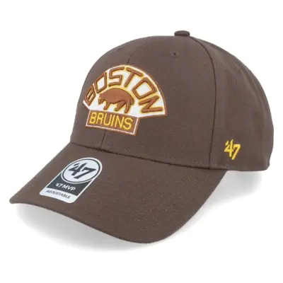 47 Brand - NHL Brun adjustable Keps - Boston Bruins Mvp Vintage Brown Adjustable @ Hatstore