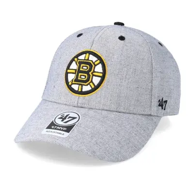 47 Brand - NHL Grå adjustable Keps - Boston Bruins Storm Cloud 47 MVP Wool Charcoal Adjustable @ Hatstore