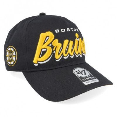 47 Brand - NHL Svart adjustable Keps - Boston Bruins Drop Shadow Hitch Rf Black A-frame Adjustable @ Hatstore