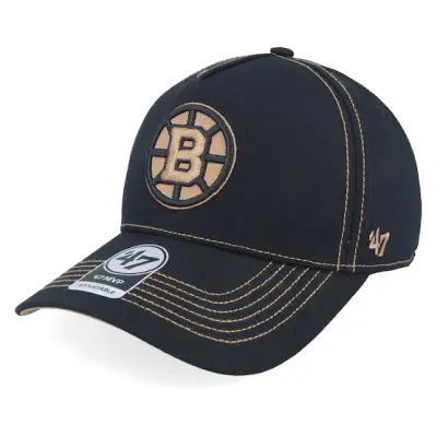 47 Brand - NHL Svart adjustable Keps - Boston Bruins NHL Stitch 47 Mvp Dt Black A-frame Adjustable @ Hatstore