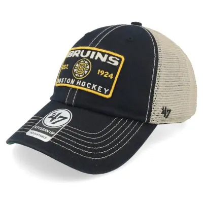47 Brand - NHL Svart trucker Keps - Boston Bruins NHL 47 Clean Up Vintage Black Trucker @ Hatstore