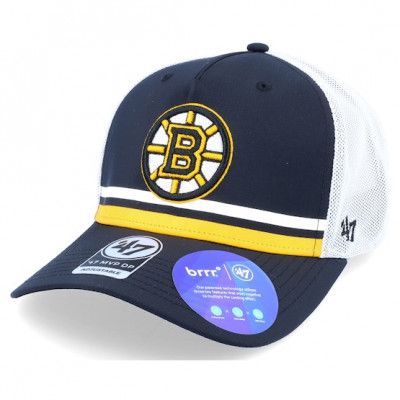 47 Brand - NHL Svart trucker Keps - Boston Bruins Rockhill Mesh Mvp Dv Black Trucker @ Hatstore