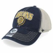 47 Brand - NHL Svart trucker Keps - Boston Bruins Tuscaloosa Clean Up Dad Cap Vintage Black/Beige Trucker @ Hatstore