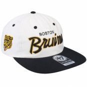 47 Brand - NHL Vit snapback Keps - Boston Bruins Crosstown Captain White/Black Snapback @ Hatstore