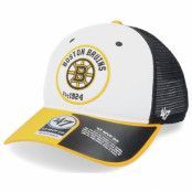 47 Brand - NHL Vit trucker Keps - Boston Bruins Swell Mvp Dv White/Black/Yellow Trucker @ Hatstore