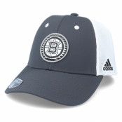 Adidas - NHL Grå trucker Keps - Boston Bruins Mesh Carbon/White Trucker @ Hatstore