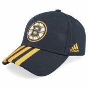 Adidas - NHL Svart adjustable Keps - Boston Bruins 3 Stripe Structural NHL Black Adjustable @ Hatstore