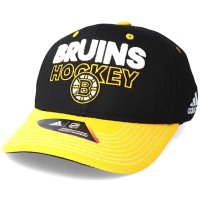 Adidas - NHL Svart flexfit Keps - Boston Bruins Locker Room Structured Black Flexfit @ Hatstore