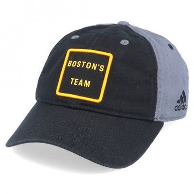 Adidas - NHL Svart unconstructed Keps - Boston Bruins Cotton Slouch Black/Grey Adjustable @ Hatstore