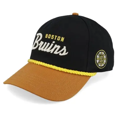 American Needle - NHL Brun adjustable Keps - Boston Bruins Roscoe Black/Brown A-frame Adjustable @ Hatstore