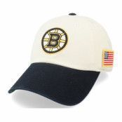 American Needle - NHL Vit unconstructed Keps - Boston Bruins United Slouch Ivory/Black Dad Cap @ Hatstore