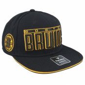 Fanatics - NHL Svart snapback Keps - Boston Bruins Gino Flat Brim Black/Yellow Gold Snapback @ Hatstore