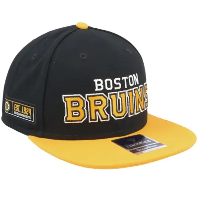 Fanatics - NHL Svart snapback Keps - Boston Bruins Iconic Color Blocked Black/Gold Snapback @ Hatstore