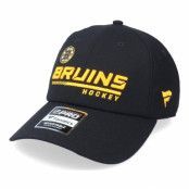 Fanatics - NHL Svart unconstructed Keps - Boston Bruins Locker Room Black Dad Cap @ Hatstore