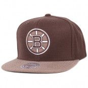 Mitchell & Ness - Boston Bruins Heather 2 Tone Brown Snapback