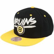 Mitchell&Ness - NBA Svart snapback Keps - Boston Bruins Transcript Black/Yellow Snapback @ Hatstore