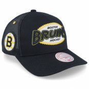 Mitchell&Ness - NBA Svart trucker Keps - Boston Bruins Team Seal Vintage Black Trucker @ Hatstore