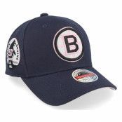 Mitchell&Ness - NHL Blå adjustable Keps - Hatstore Exclusive x Boston Bruins 50th Anniversary Patch Navy/Pink Adjustable @ Hatstore