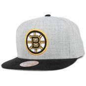 Mitchell&Ness - NHL Grå snapback Keps - Boston Bruins Heather Micro Snapback @ Hatstore