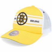 Mitchell&Ness - NHL Gul trucker Keps - Boston Bruins Sideline Yellow/White A-frame Trucker @ Hatstore