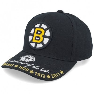 Mitchell&Ness - NHL Svart adjustable Keps - Boston Bruins Against The Best Pro Vntage Black Adjustable @ Hatstore