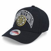 Mitchell&Ness - NHL Svart adjustable Keps - Boston Bruins Letterman Classic Red Black Adjustable @ Hatstore