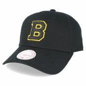 Mitchell&Ness - NHL Svart adjustable Keps - Boston Bruins Team Logo Low Pro Strapback Black Adjustable @ Hatstore