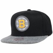 Mitchell&Ness - NHL Svart snapback Keps - Boston Bruins Black/Grey Fuzz 2 Tone Snapback @ Hatstore