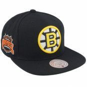 Mitchell&Ness - NHL Svart snapback Keps - Boston Bruins Conference Patch Vintage Black Snapback @ Hatstore