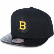 Mitchell&Ness - NHL Svart snapback Keps - Boston Bruins Patent 2T/Tonal Snapback @ Hatstore