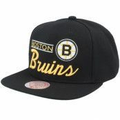 Mitchell&Ness - NHL Svart snapback Keps - Boston Bruins Retro Lock Up Black Snapback @ Hatstore