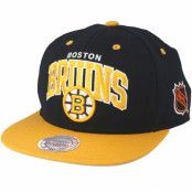 Mitchell&Ness - NHL Svart snapback Keps - Boston Bruins Team Arch @ Hatstore