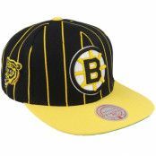 Mitchell&Ness - NHL Svart snapback Keps - Boston Bruins Team Pin Black/Yellow Snapback @ Hatstore