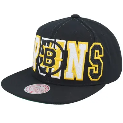 Mitchell&Ness - NHL Svart snapback Keps - Boston Bruins Varsity Bust Black Snapback @ Hatstore