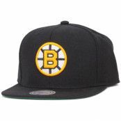 Mitchell&Ness - NHL Svart snapback Keps - Boston Bruins Wool Solid Snapback @ Hatstore