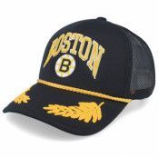 Mitchell&Ness - NHL Svart trucker Keps - Boston Bruins Gold Leaf Hwc Black Trucker @ Hatstore