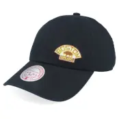Mitchell&Ness - NHL Svart unconstructed Keps - Boston Bruins Micro Lefty Strapback Vintage Black Dad Cap @ Hatstore