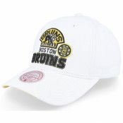 Mitchell&Ness - NHL Vit adjustable Keps - Boston Bruins All In Pro White Adjustable @ Hatstore