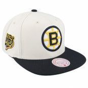 Mitchell&Ness - NHL Vit snapback Keps - Boston Bruins Vintage Off White Snapback @ Hatstore