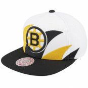 Mitchell&Ness - NHL Vit snapback Keps - Boston Bruins Vintage Sharktooth White Snapback @ Hatstore