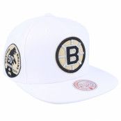 Mitchell&Ness - NHL Vit snapback Keps - Boston Bruins Winter White Snapback @ Hatstore